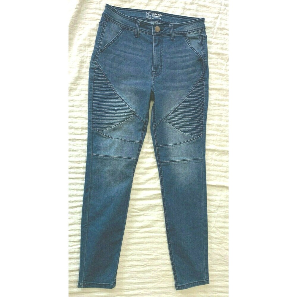 NO BOUNDARIES WOMENS HIGH RISE SKINNY JEANS SIZE 11